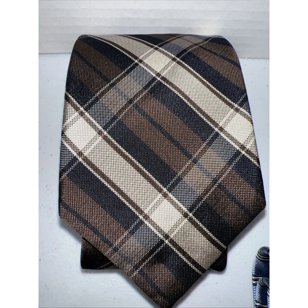Joseph A Banks 100% Silk Tie Neckties Lot Of 5 Stripes Executive Collection Etc